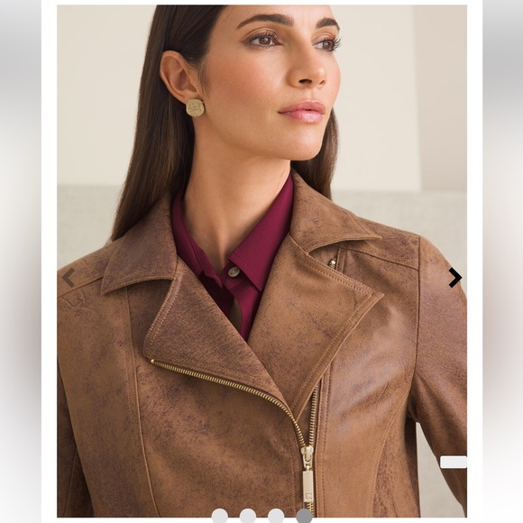 NWT Chicos Faux Leather Jacket - Picture 4 of 8